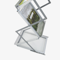 Prospektstaender, Silber, details