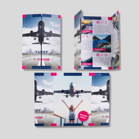 Faltblatt gefalzt auf 15,0 cm x 26,5 cm vertikaler 2-bruch Fensterfalz 6-seitig farbig bedruckt Titelseite und aufgefalzt