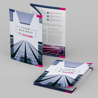 Faltblatt gefalzt auf MAXI-Format 12,5 cm x 23,5 cm vertikaler Zickzackfalz 6-seitig farbig bedruckt stehend und liegend