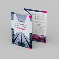 Faltblatt gefalzt auf MAXI-Format 12,5 cm x 23,5 cm vertikaler Zickzackfalz 6-seitig farbig bedruckt stehend