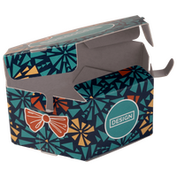 Faltschachtel Sechseck (5 x 5 x 4 cm), offen