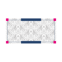 Fensterdekorfolie, farbig bedruckt, rechteckig