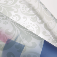 Fensterdekorfolie, farbig bedruckt, gerollt