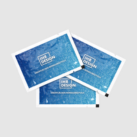 Feuchtes Oberflächen-Reinigungstuch, 4/0-farbig einseitig bedruckt, mehrere