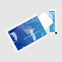 Feuchtes Oberflächen-Reinigungstuch, 4/0-farbig einseitig bedruckt, geöffnet