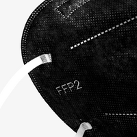 Maske, schwarz, details