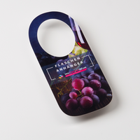 Flaschenanhänger, farbig bedruckt, liegend