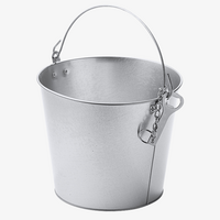 Flaschenkühler aus Aluminium 6 l  Henkel stehend