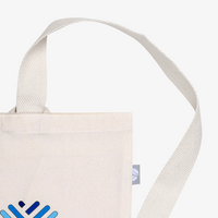 Flaschentasche aus recycelter Baumwolle mit zwei Fächern