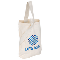 Flaschentasche aus recycelter Baumwolle mit zwei Fächern