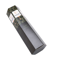 Flaschenverpackung mit Rosettenverschluss, liegend