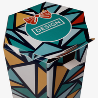 Flaschenverpackung Sechseck (5,4 x 5,4 x 32 cm), Detailansicht 