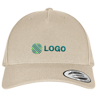FLEXFIT - Classics 5-Panel Premium Curved Visor Snapback Cap, bestickt