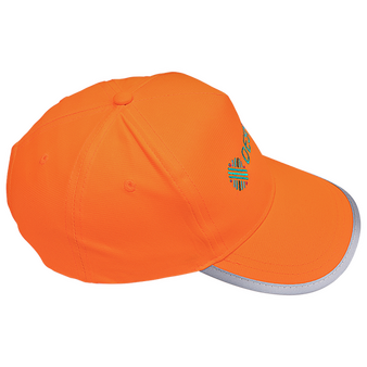 Fluoreszierende Kinder-Baseballcap mit einer Druck- oder Stickposition, seitlich