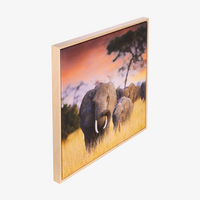 Fotodirektdruck auf Leinwand 20 x 20 cm inkl. Holz-Keilrahmen 2 cm, fertig aufgespannt, schattenfugenrahmen hellbraun