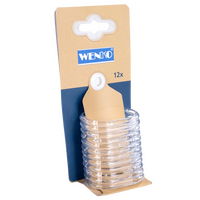 optionales Zubehör: 12 Stück transparente Duschvorhangringe