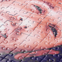 Fotopuzzle, farbig bedruckt, liegend, details