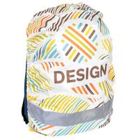 Foto-Rucksackhülle aus RPET mit reflektierendem Streifen