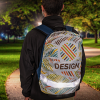 Foto-Rucksackhülle aus RPET mit reflektierendem Streifen, Anwendung