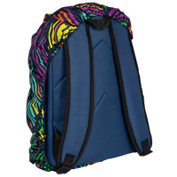 Foto-Rucksackhülle aus RPET, Rückansicht bei Nutzung