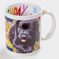 Geburtstagstasse, Innenseiten mehrsprachig Happy Birthday bunt