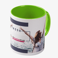 Tasse bedruckt seitliche Ansicht