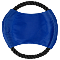 blaues Frisbee für Hunde aus Polyester von hinten