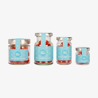 Fruchtgummi Fruchtsaftbeeren 4 verschiedene Gläsergrößen, Erdbeere