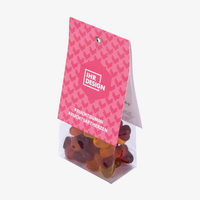 Fruchtgummi Fruchtsaftherzen im Folienbeutel