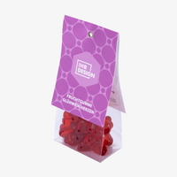 Fruchtgummi Glühwein Herzen im Folienbeutel