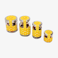 Fruchtgummi Zimtsterne auf Vanilleschaum, 4 verschiedene Gläsergrößen