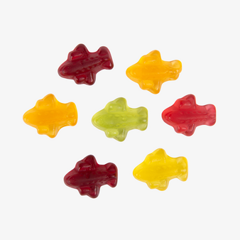 Fruchtgummi, farbig, Fisch