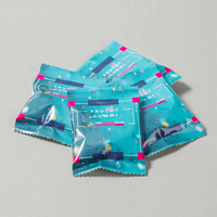 Fruchtgummi, farbig bedruckt, liegend