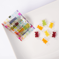 Fruchtgummi, farbig bedruckt, liegend