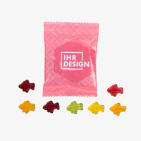 Fruchtgummi, farbig bedruckt, Flugzeug