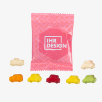 Fruchtgummi, farbig bedruckt, Auto