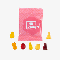 Fruchtgummi, farbig bedruckt, Ostermischung