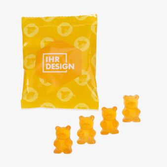 Fruchtgummi, farbig bedruckt, Motiv