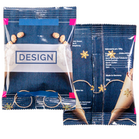 Mandeln bedruckte Folienverpackung, mit Rückseite