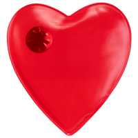 Rotes Wärmekissen in Herzform von vorne