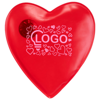 Bedrucktes Wärmekissen in Herzform von vorne