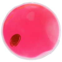 Pinkes Wärmekissen in Kreisform von vorne