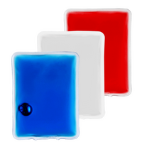 aufgereihte Wärmkissen in drei Farben Rechteck