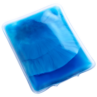 aktiviertes blaues Wärmekissen Rechteck