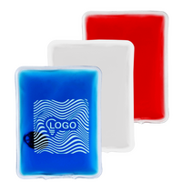 aufgereihte Wärmekissen in drei Farben Rechteckig