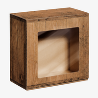 Geschenkbox, Holz mit Sichtfenster