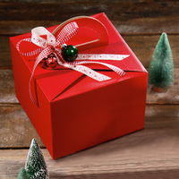 Geschenkbox, rot mit schleife