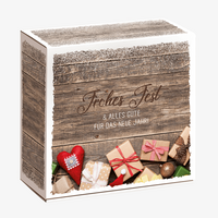 Geschenkbox, farbig bedruckt, Motiv