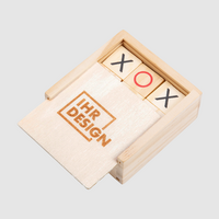 Geschicklichkeitsspiel Drei Gewinnt, einseitig 1/0 graviert