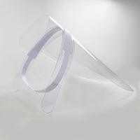 Gesichtsvisiere, weiß, Seitenansicht